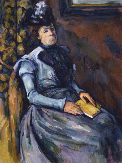 Sitzende Frau in Blau von Paul Cézanne